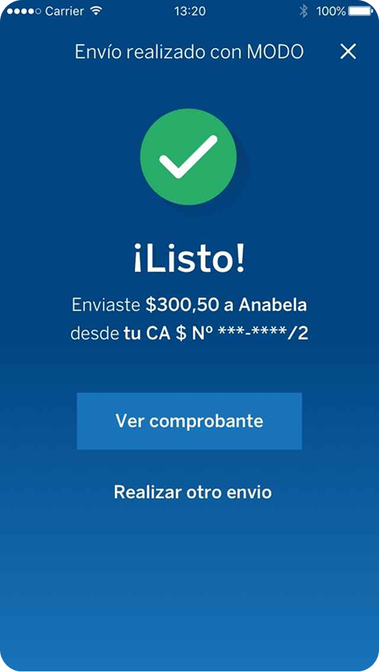 Send amount